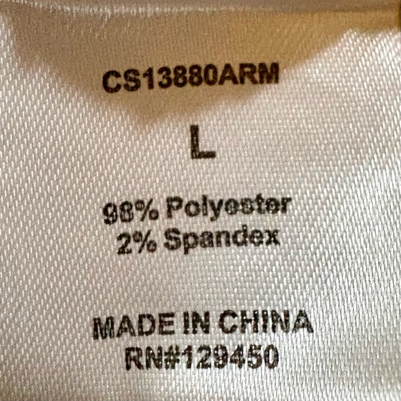 Fred David Beige Puff Sleeve Blouse Short Sleeve Dressy top Women’s Large EUC - Picture 4 of 5